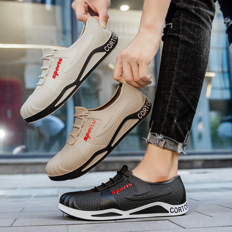Herren Atmungsaktive Slip-On Freizeitsneaker mit verstärkter Zehenschutzkappe Shop Nory