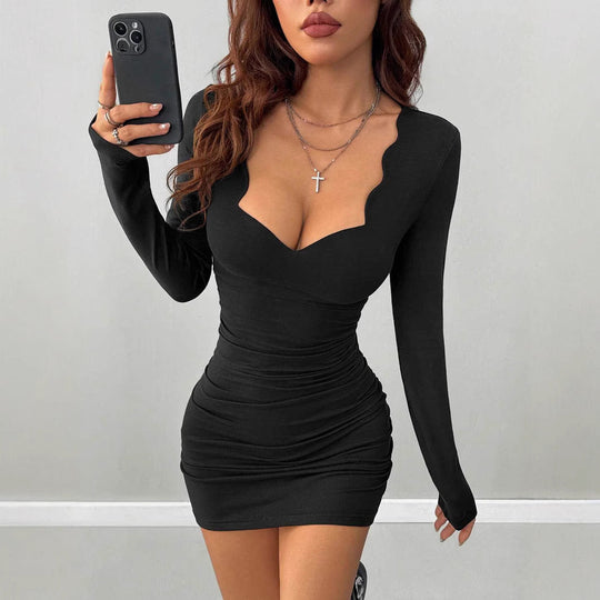 Damen figurbetontes Minikleid mit besonderen Ausschnitten