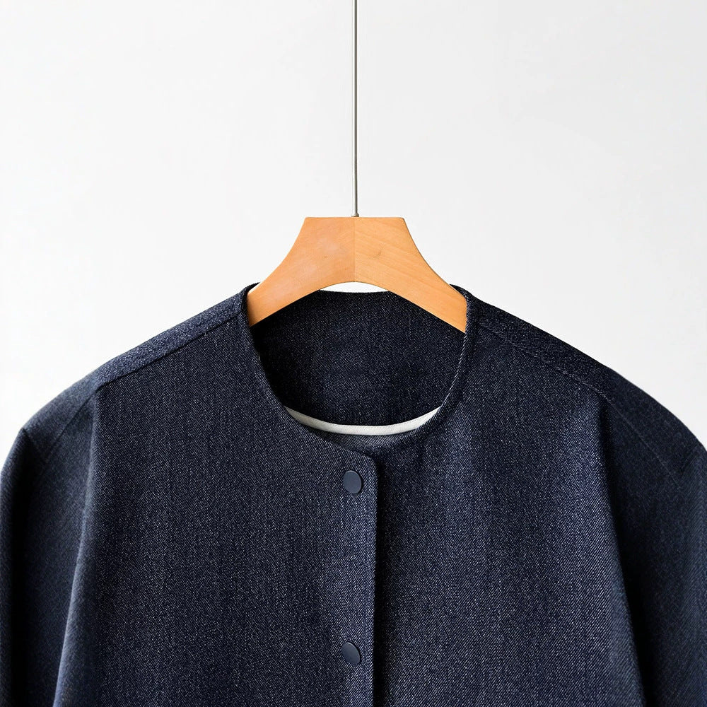 Damen Modische Jacke mit Knöpfen und praktischen Taschen Shop Nory