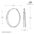 Damen Creolen aus 925 Sterling Silber mit funkelnden Zirkonsteinen Shop Nory
