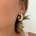 Damen Ohrringe im modernen Spiraldesign Shop Nory