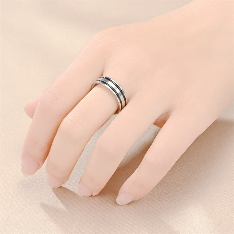 Herren Ring mit elegantem, zweireihigem Design Shop Nory