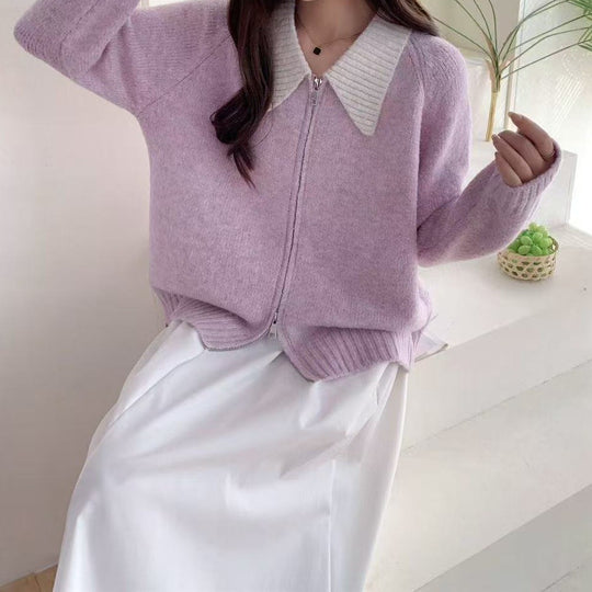 Damen Gemütlicher Zip-Pullover Shop Nory