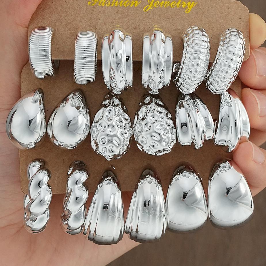 Damen Schmuckring-Set mit einzigartigen Designs und funkelnden Oberflächen Shop Nory