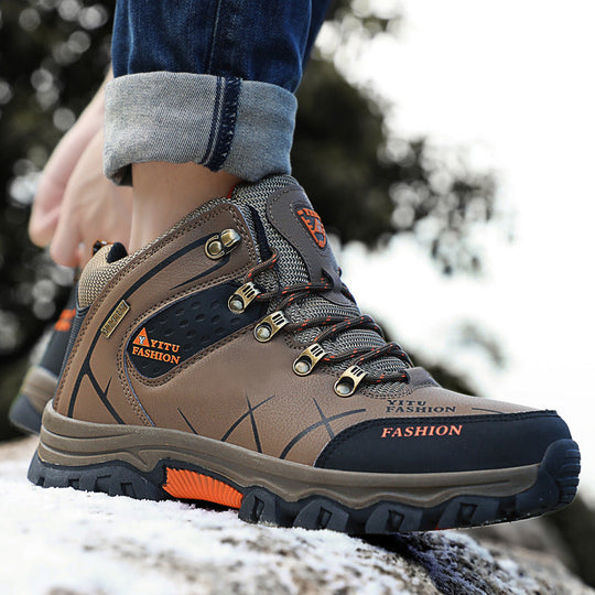 Herren Hochfunktionale Wanderschuhe mit verstärktem Knöchelschutz und rutschfester Sohle