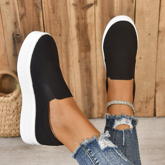 Damen Slip-On Sneakers mit komfortabler Polsterung und rutschfester Sohle