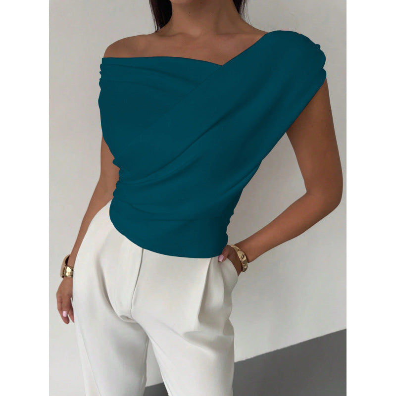 Damen Wickeloberteil mit weichem Stoff und elegantem Design
