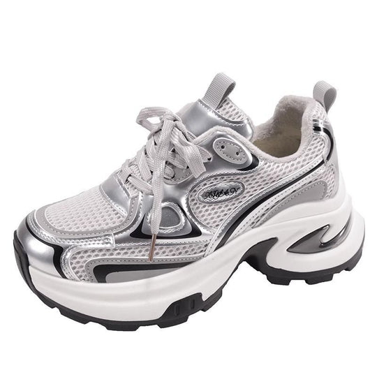 Damen Skulpturale Platform‑Sneaker mit Multi‑Layer Mesh‑ und PU‑Mix Shop Nory