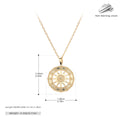 Damen Halskette mit kunstvoll gestaltetem Sonnendesign Shop Nory