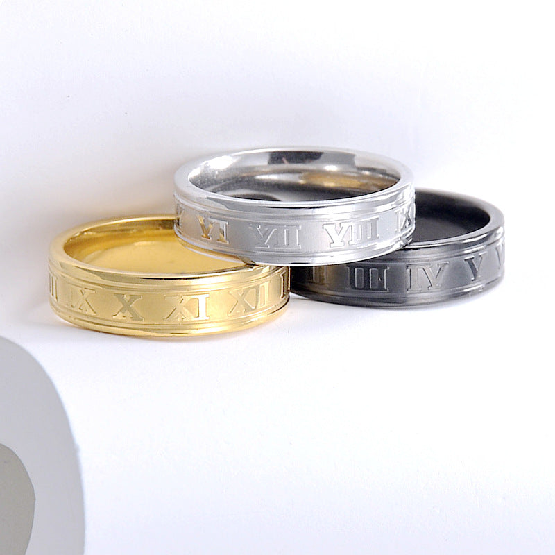 Herren Ring mit kunstvoller römischer Zifferngravur Shop Nory 1782268851