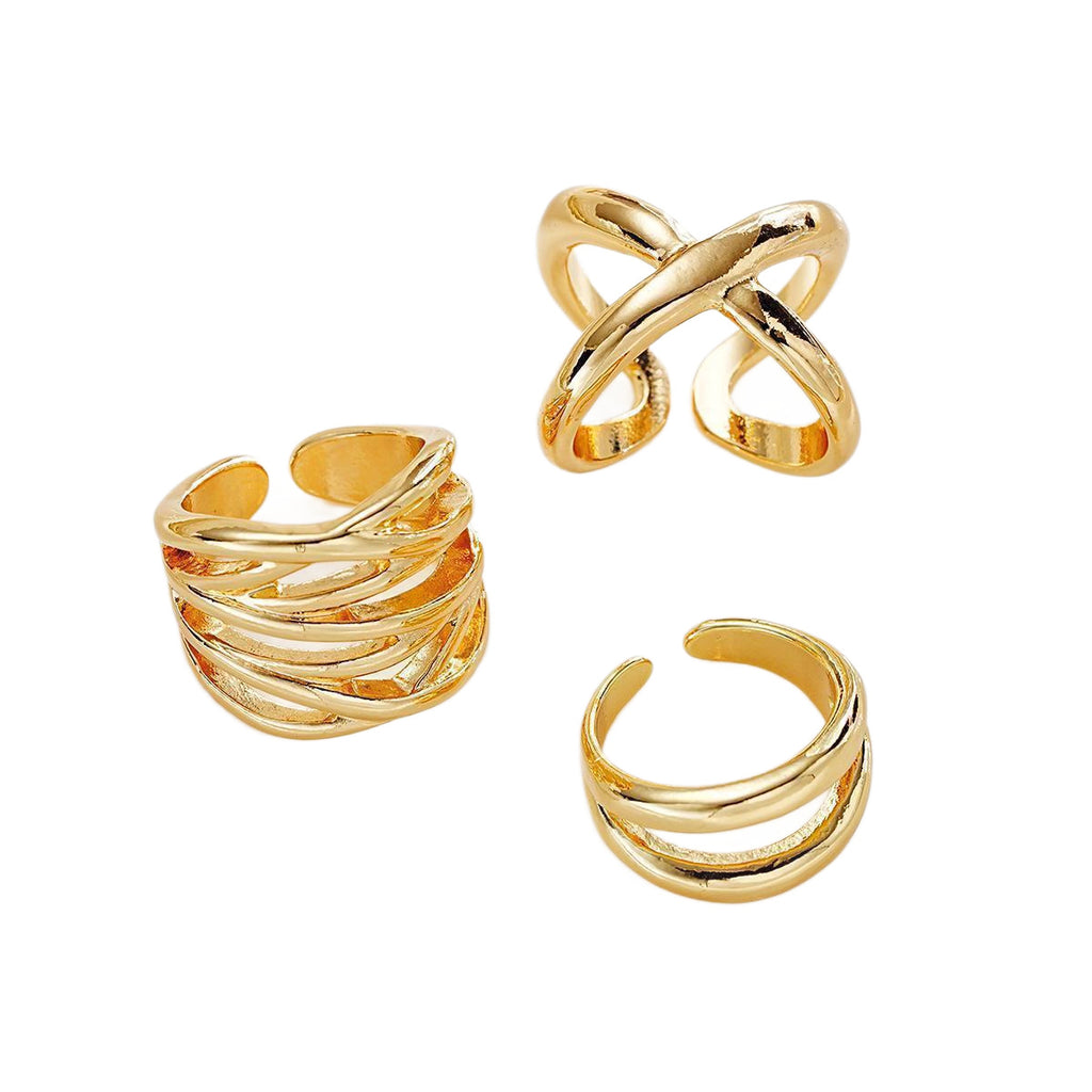 Damen Ring-Kollektion mit künstlerischen, geschwungenen Designs Shop Nory