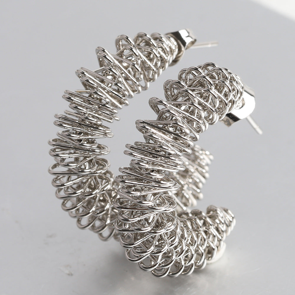 Damen Ohrhänger im modernen Spiral-Design Shop Nory 1780328997