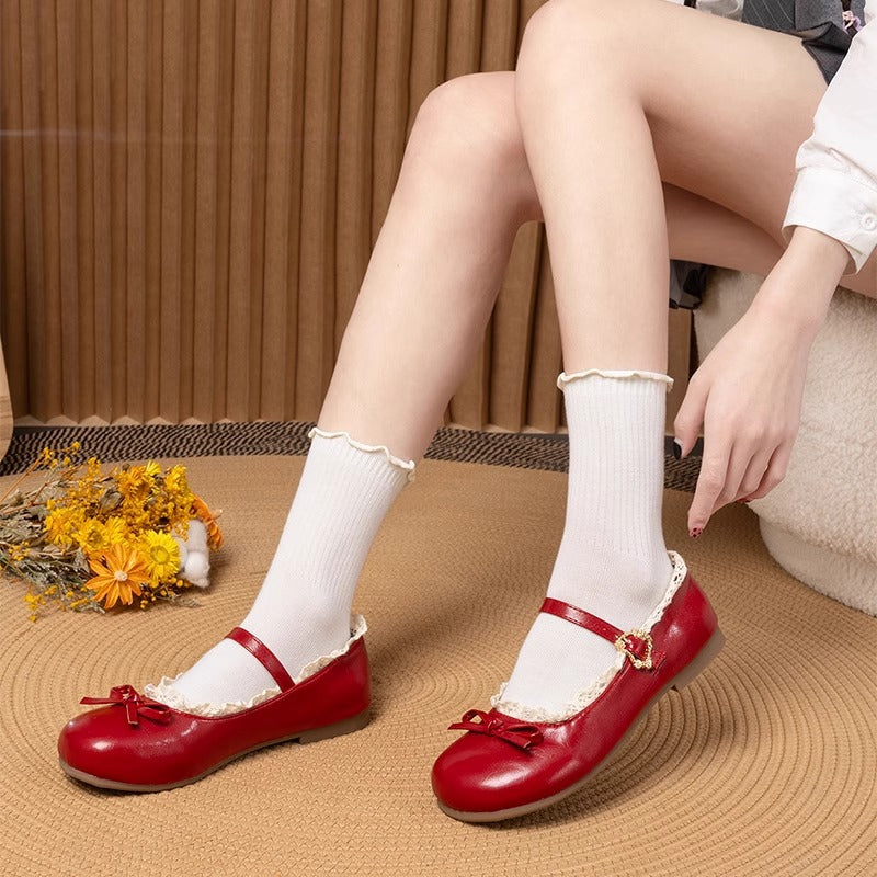 Damen Ballerina-Schuhe mit eleganter Riemchen-Detail und bequemer Sohle