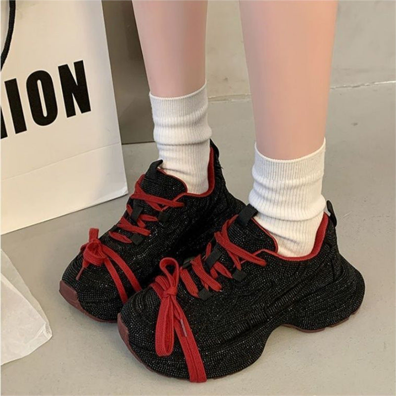 Damen Sculpted-Plateau Sneaker mit strukturiertem Mesh und ergonomischem Komfortfußbett Shop Nory