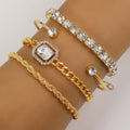 Damen Armband-Set mit funkelnden Kristallen und elegantem Design Shop Nory