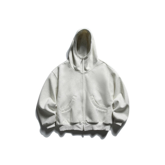 Unisex Oversize Zip-Hoodie mit hohem Kragen und Kängurutaschen Shop Nory