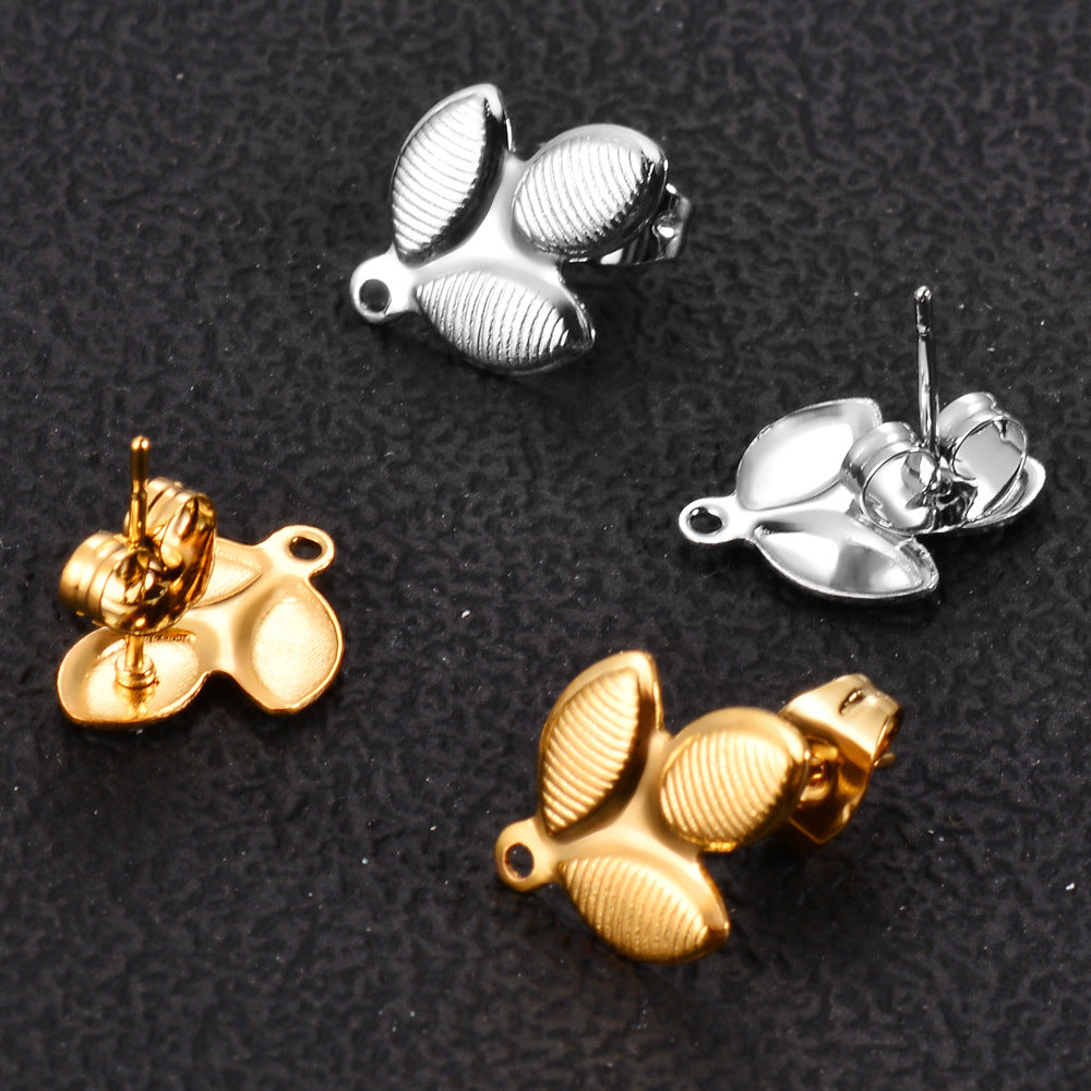 Damen Ohrstecker mit dekorativem Schmetterlingsdesign Shop Nory