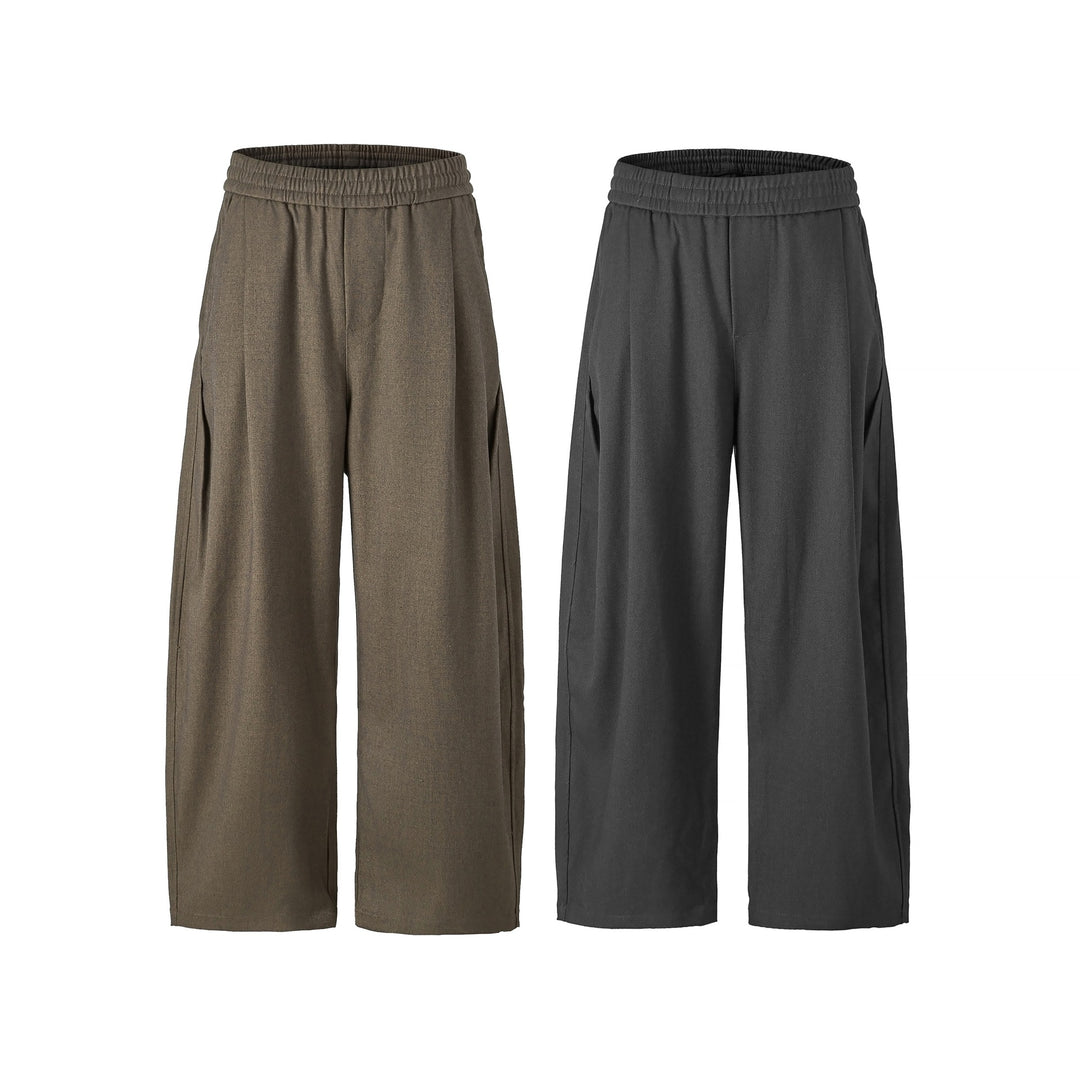 Damen Hochtaillierte Culotte-Hose mit weitem Bein und elastischem Bund Shop Nory