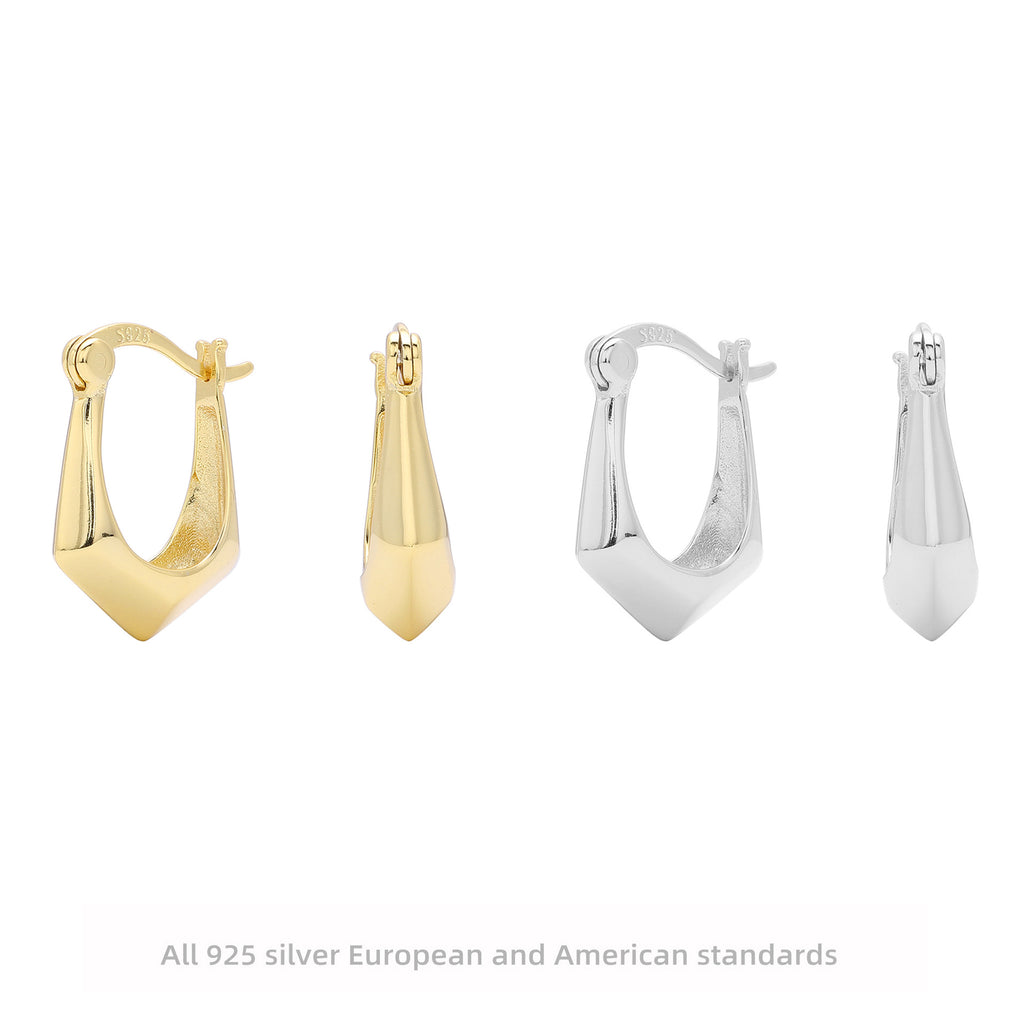 Damen Ohrringe mit modernem, geometrischem Design aus hochwertigem 925 Sterling Silber Shop Nory