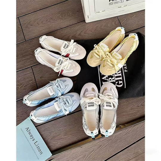 Damen Schicke Ballerinas mit weichem Wildleder-Shopnory
