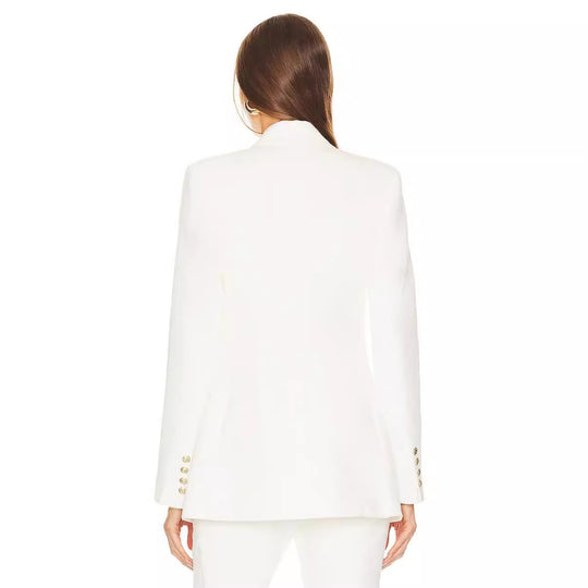 Damen Zweiteiliger Tailoring‑Anzug mit tailliertem Ein‑Knopf‑Blazer und ausgestellter Schlaghose Shop Nory
