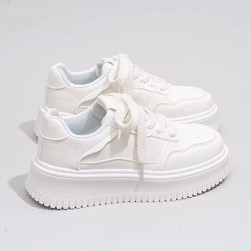 Damen Sportliche Sneakers mit dicker Laufsohle und atmungsaktiver Fütterung
