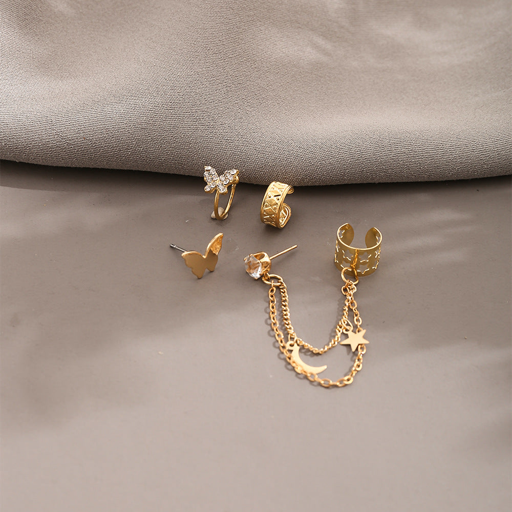 Damen Ohrringe Set im modernen Ketten-Design Shop Nory