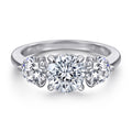 Damen Eleganter Diamantring mit drei funkelnden Steinen Shop Nory