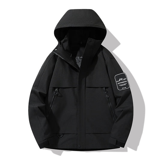 Herren multifunktionale Wasserfeste Softshell-Regenjacke mit abnehmbarer Fleece-Innenjacke Shop Nory