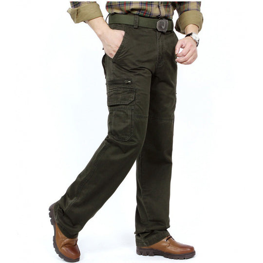 Herren Robust-elastische Canvas-Cargohose mit verstärkten Kniepartien und Multifach-Taschen Shop Nory