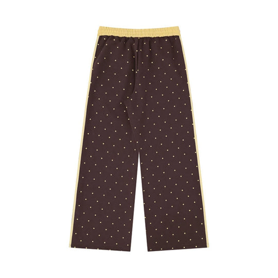 Damen Weite Relax‑Loungehose im Palazzo‑Schnitt mit Komfortbund, Kordelzug und seitlichen Kontraststreifen Shop Nory