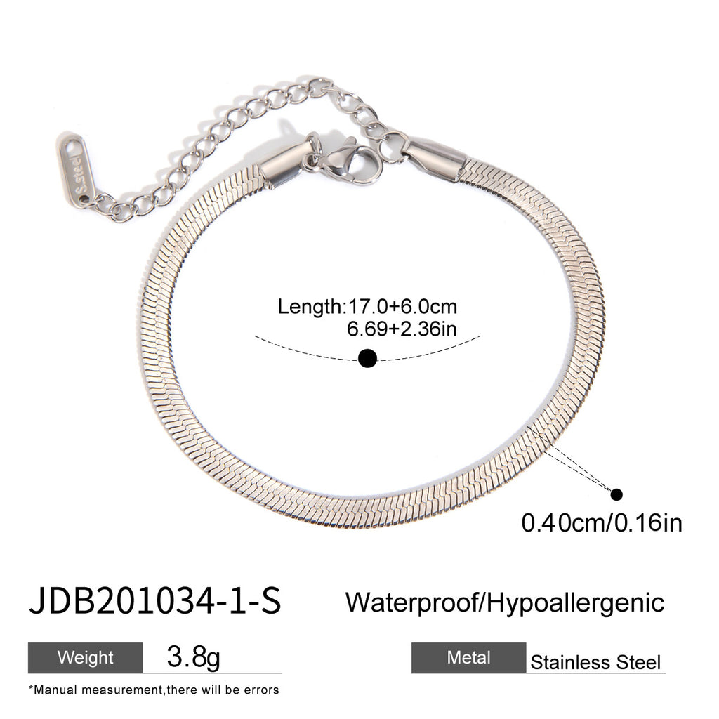 Damen Edelstahlarmband mit hypoallergener und wasserdichter Beschichtung Shop Nory