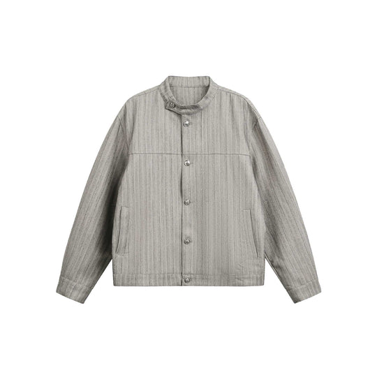 Unisex Oversize-Blouson im Workwear‑Stil mit Stehkragen und Knopfleiste Shop Nory