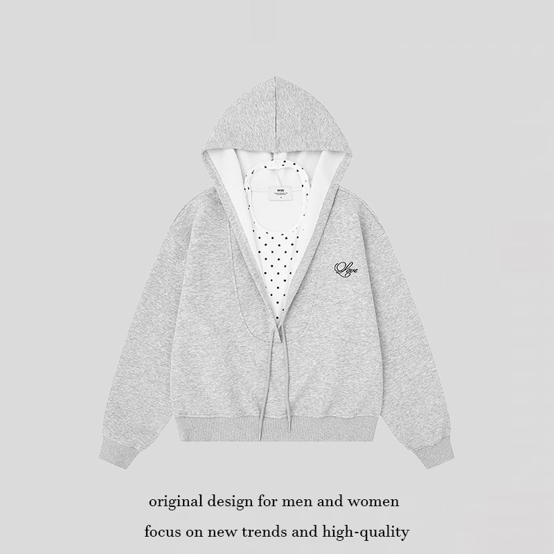 Damen Lagen-Kapuzenjacke mit integriertem Tupfen-Innenlayer und Tunnelzug Shop Nory