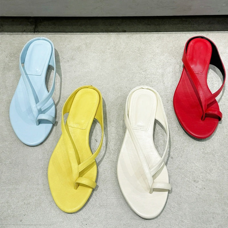 Damen Elegante Zehentrenner-Sandalen mit modischem Riemendesign
