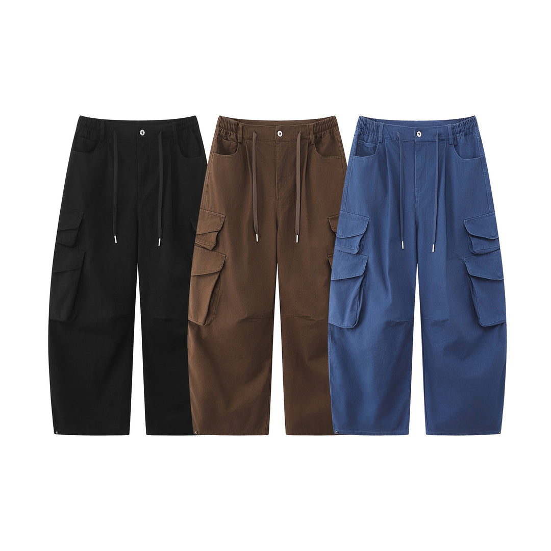 Damen Utility-Cargo-Culotte mit weitem Bein, elastischem Bund und Pattentaschen Shop Nory