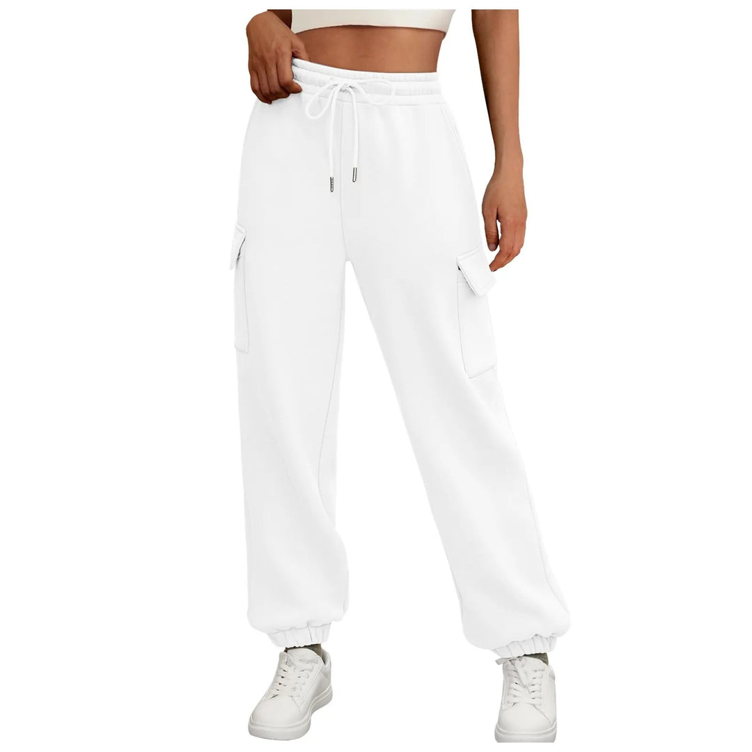 Damen nan Cargo-Jogger mit hohem Komfortbund Kordelzug und aufgesetzten Klappentaschen Shop Nory