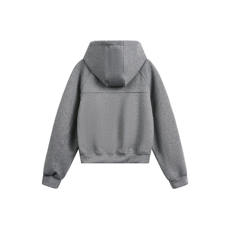 Unisex Kapuzen-Sweatjacke mit Zwei-Wege-Reißverschluss und Boxy-Schnitt Shop Nory