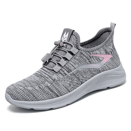 Damen nan leichte Strick-Sneaker mit Schnellverschluss, atmungsaktiver Sockenkonstruktion und stoßdämpfender EVA-Sohle Shop Nory