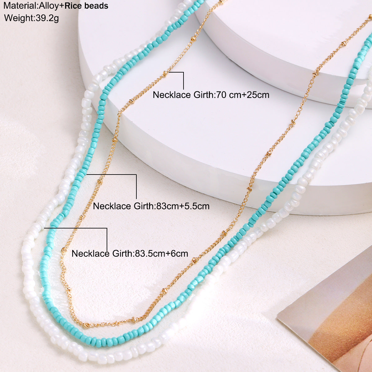 Damen Fußkettchen Set mit farbenfrohen Perlen und eleganten Goldakzenten Shop Nory