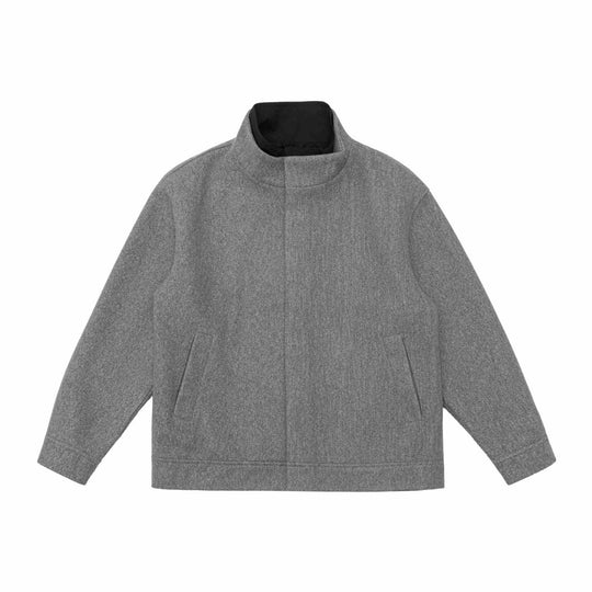Herren Kurzjacke aus Wollmix im Boxy‑Cut mit hoch geschlossenem Funnelkragen Shop Nory
