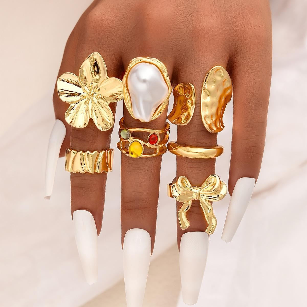 Damen Ring-Set mit kunstvollen und skulpturalen Designs Shop Nory
