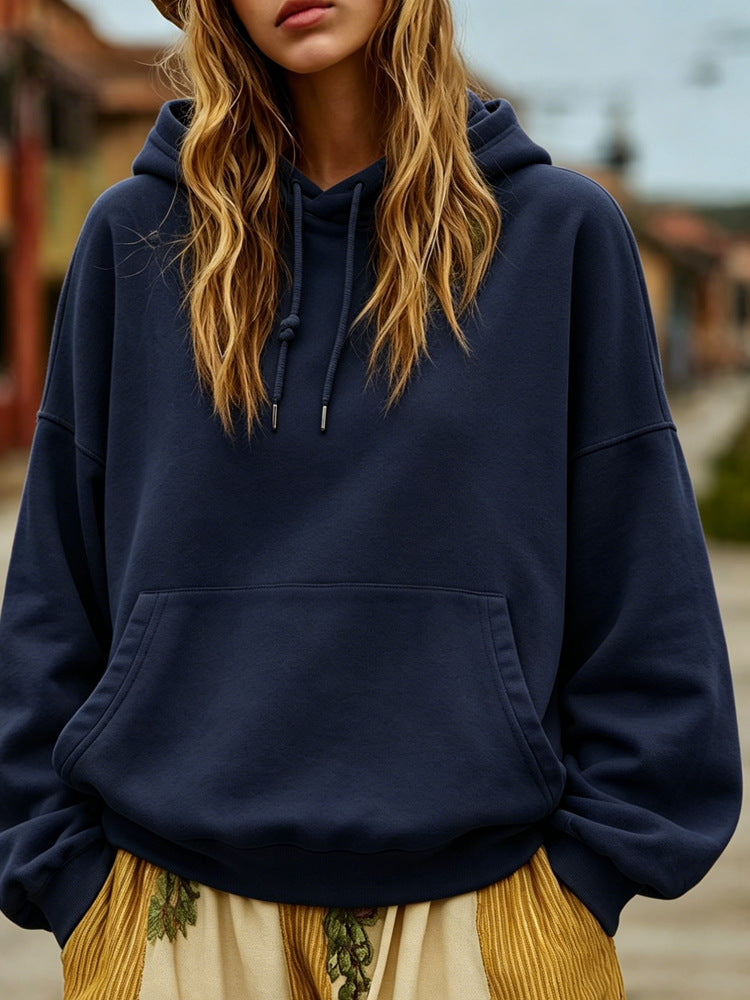 Damen Oversize-Kapuzenpullover mit Kängurutasche und Relaxed-Fit Shop Nory
