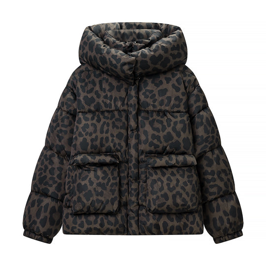 Damen Oversize Stepp-Pufferjacke mit hoher Kapuze und aufgesetzten Pattentaschen Shop Nory