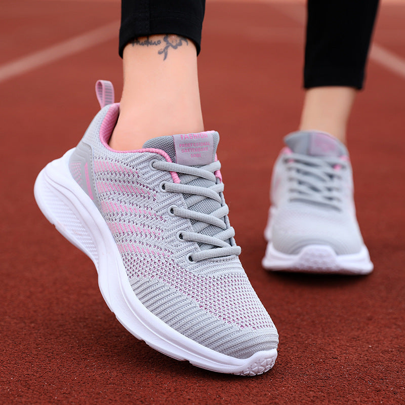 Damen atmungsaktive Performance-Laufschuhe mit dämpfender Sohle und flexiblem Obermaterial