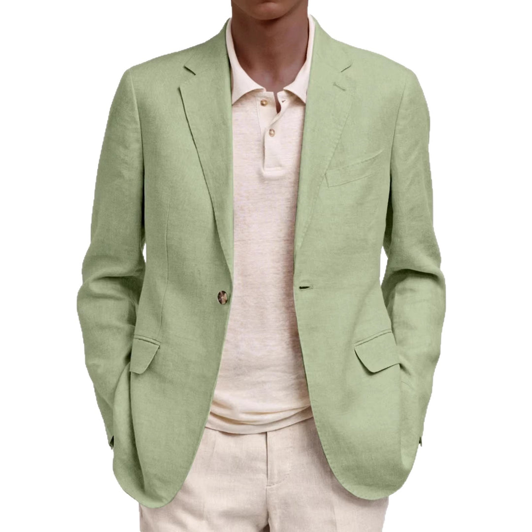 Herren nan leichtes Leinen-Sakko mit unstrukturierter Silhouette und Pattentaschen Shop Nory