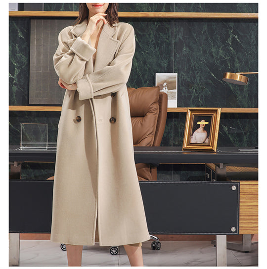 Damen Stilvoller Wollmantel Shop Nory