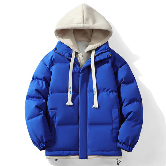Unisex Wattierte Kapuzen‑Steppjacke mit Double‑Layer Kapuze und elastischen Bündchen Shop Nory