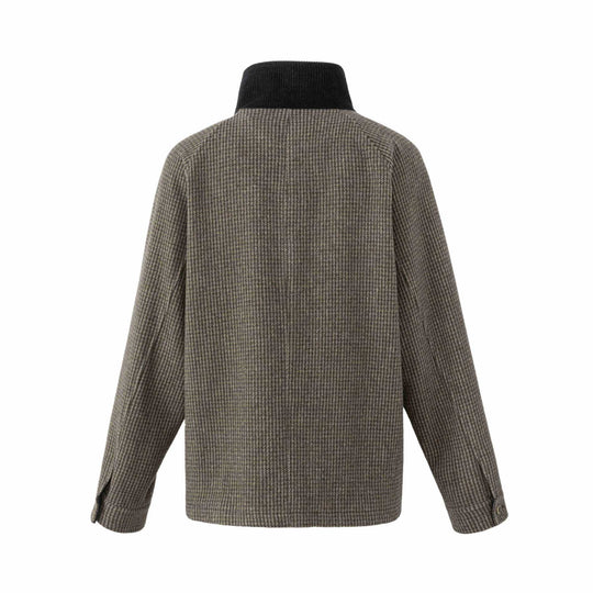 Herren Doppelreihiger Wollmix-Blouson mit Cordkragen und aufgesetzten Pattentaschen Shop Nory