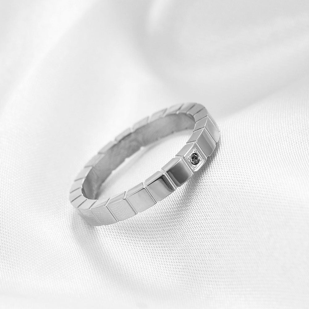 Damen flexibler Edelstahlring im modernen Design Shop Nory